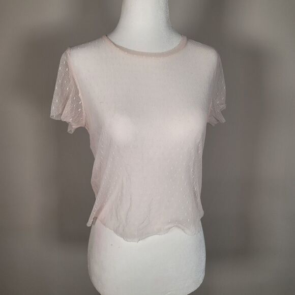 BCBGeneration Sheer Crop top Size M - Picture 4 of 7